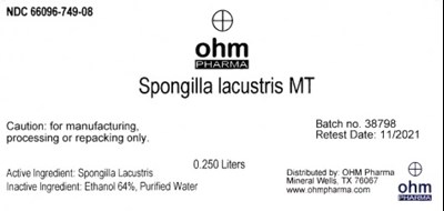Spongilla Lacustris Mt (Spongilla Lacustris Mt 0.250 Bottle Label)